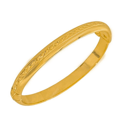 Pulseira Aro Lisa Banhada a Ouro 18k