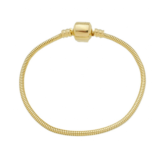 Pulseira Berloque Banhada a Ouro 18k.